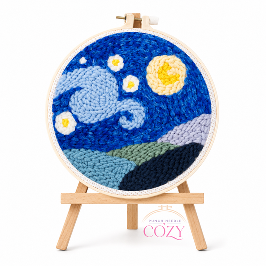 Starry Night Swirl Punch Needle Kit