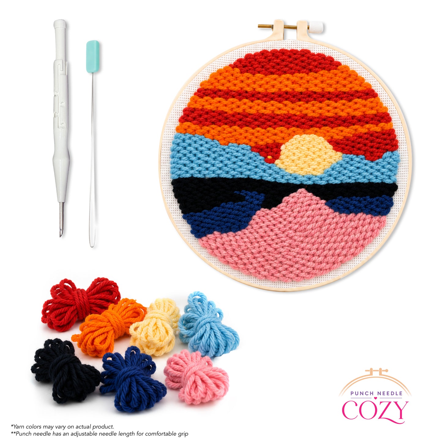 Desert Sunset Horizon Punch Needle Kit