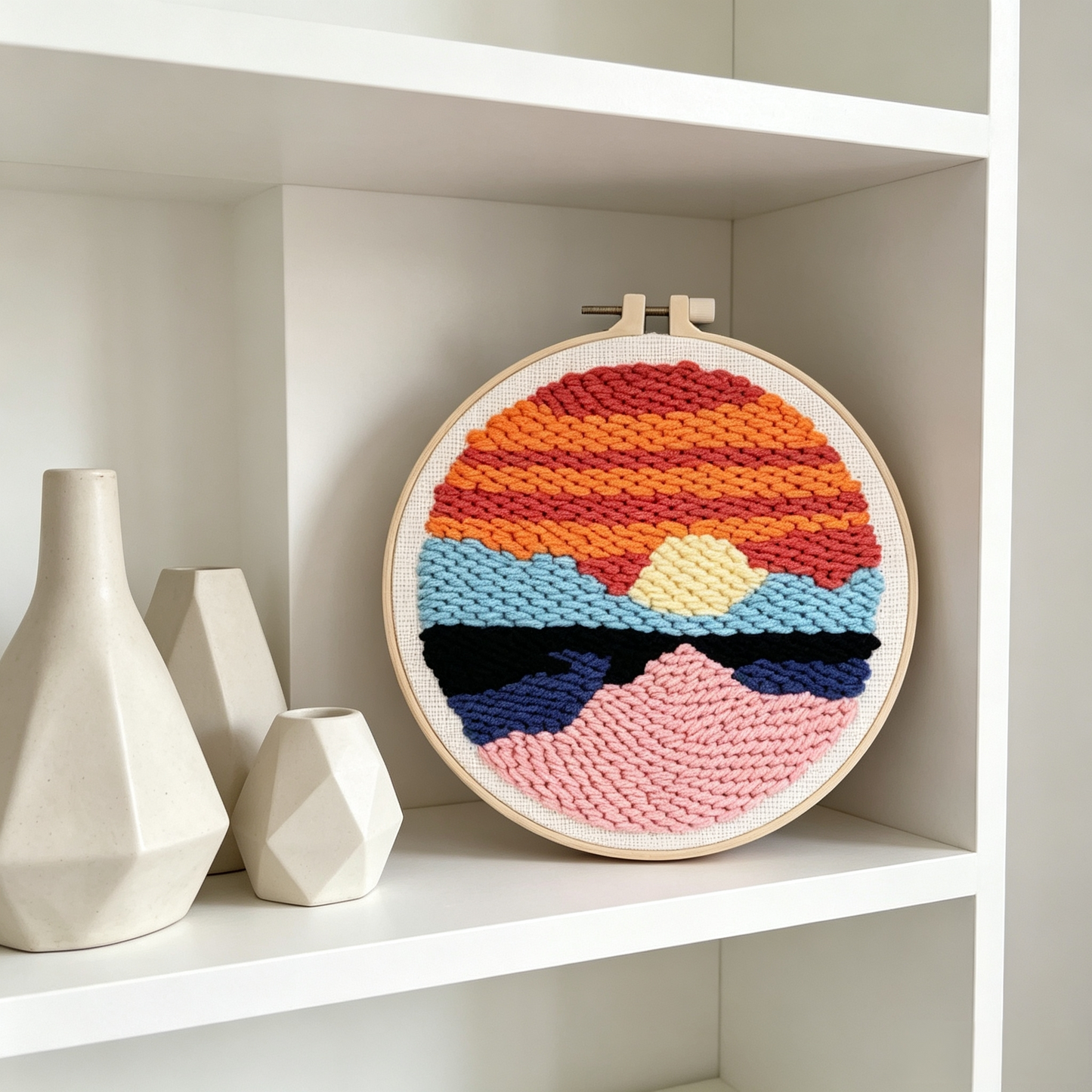 Desert Sunset Horizon Punch Needle Kit