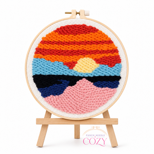 Desert Sunset Horizon Punch Needle Kit