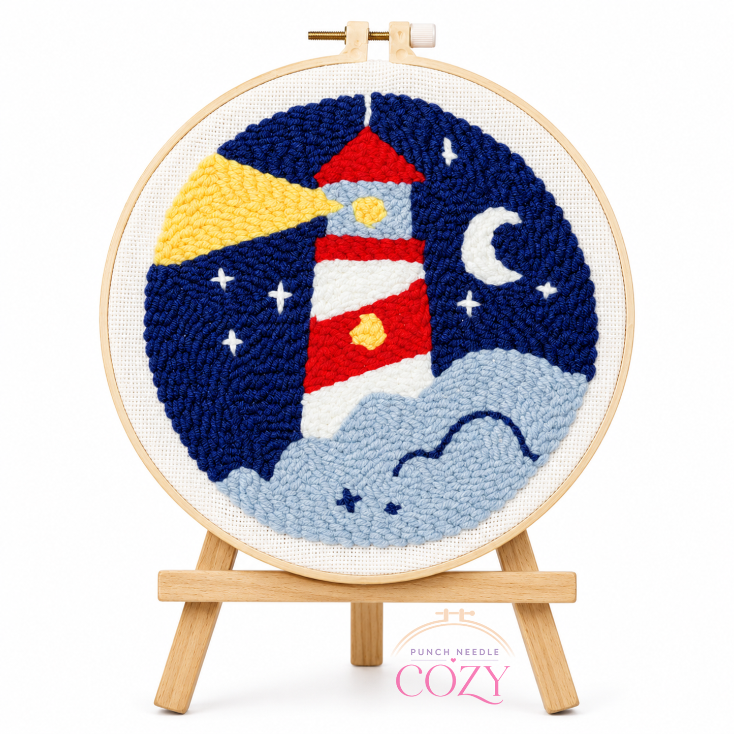 Coastal Lighthouse Night Punch Needle Kit