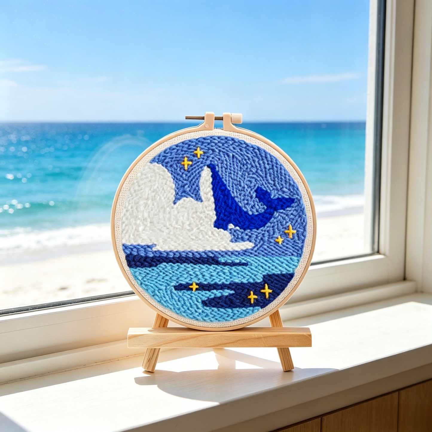 Midnight Whale Dive Punch Needle Kit