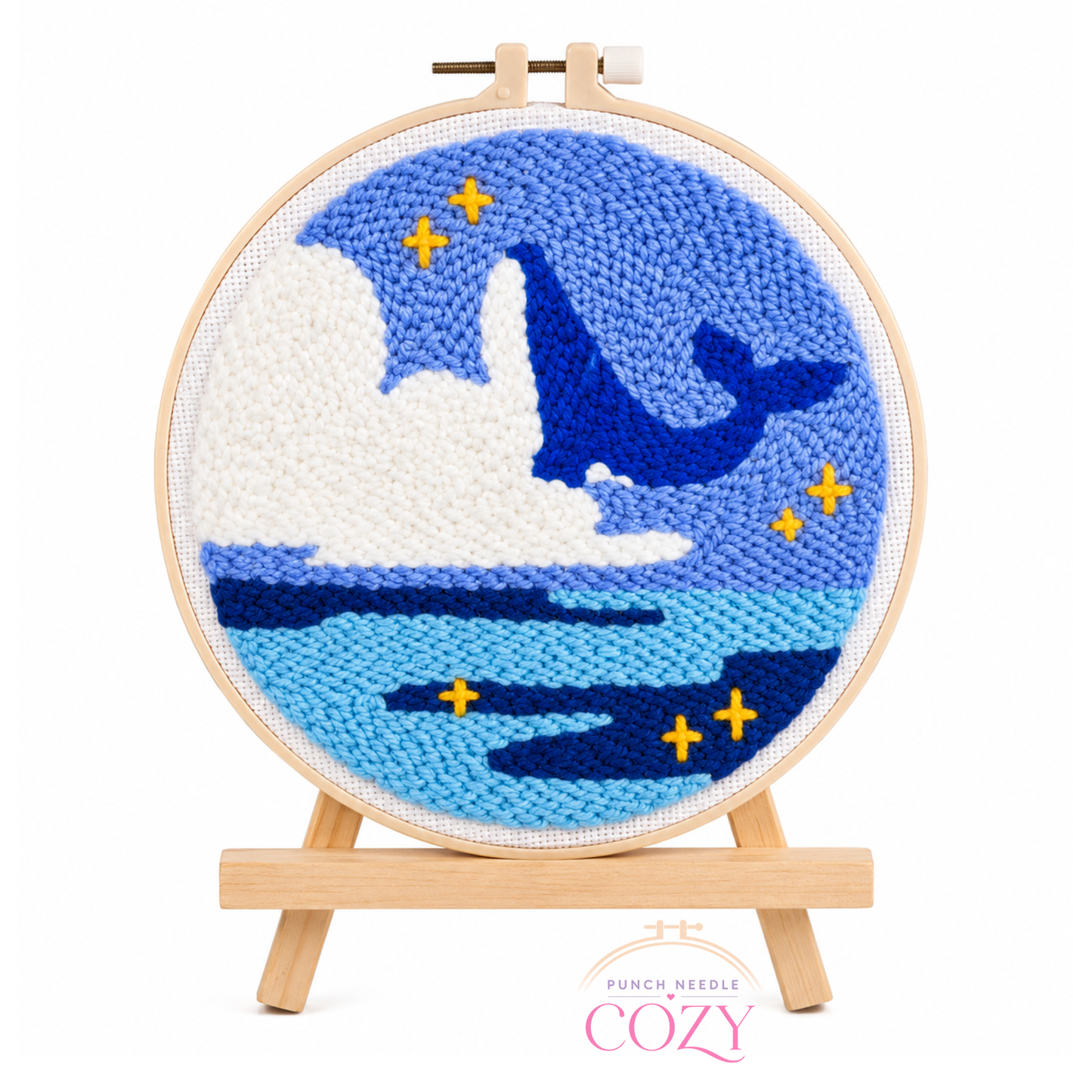 Midnight Whale Dive Punch Needle Kit